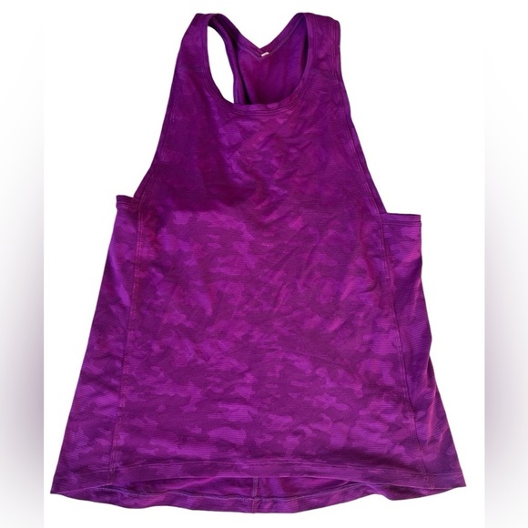 Lululemon Run For Days Mesh Camo Twist Tank in Regal Plum - Picture 6 of 11